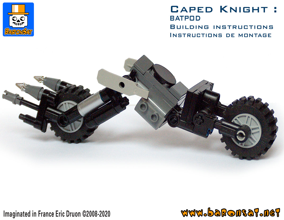 Lego moc Batpod Custom Model Cover Building Instructions