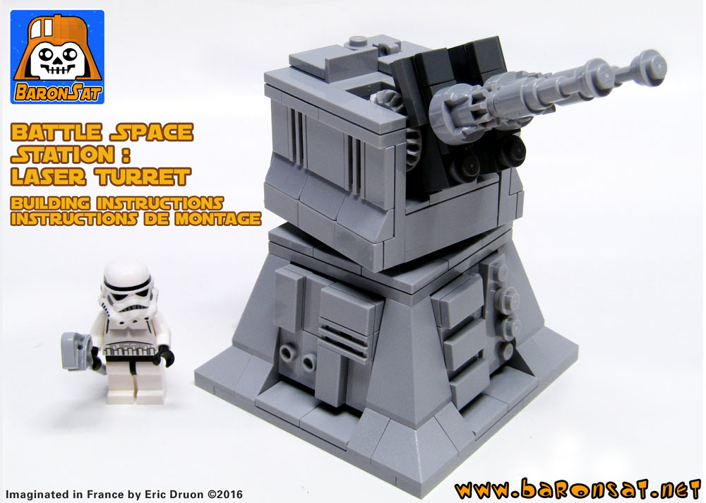 Lego moc Star wars Death Star Laser Turret Instructions