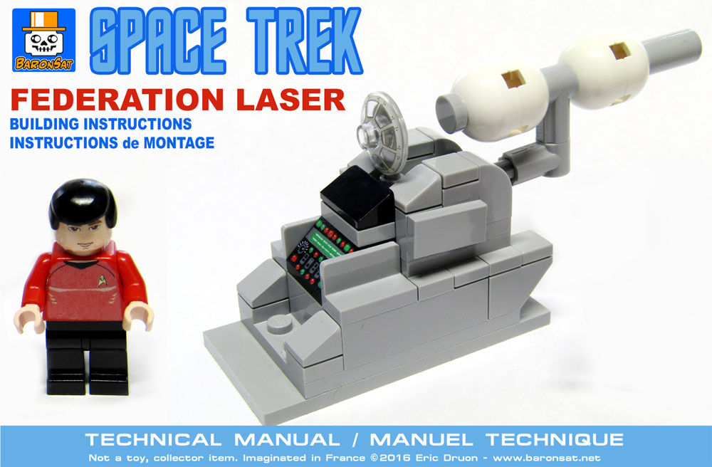 lego federation laser star trek tos custom model instructions