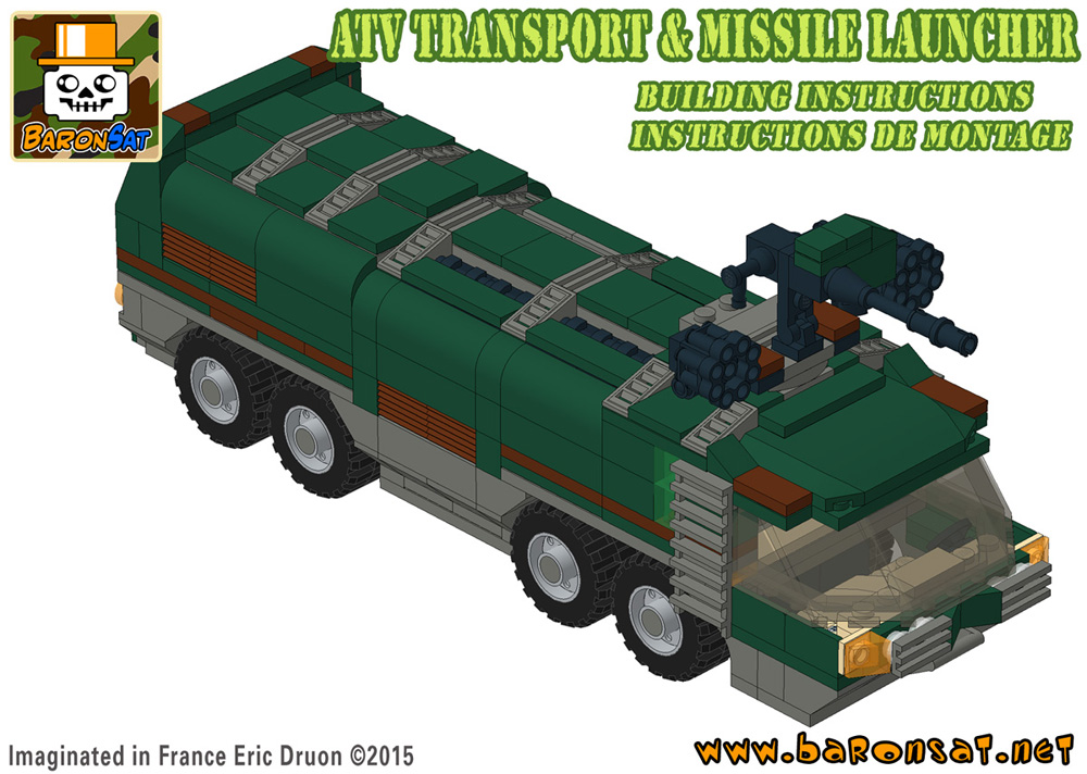 Lego moc Adventure 2000 ATV Transport custom model Building Instructions