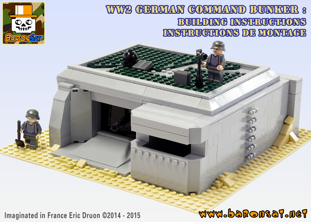 Lego ww2 moc german command bunker instructions