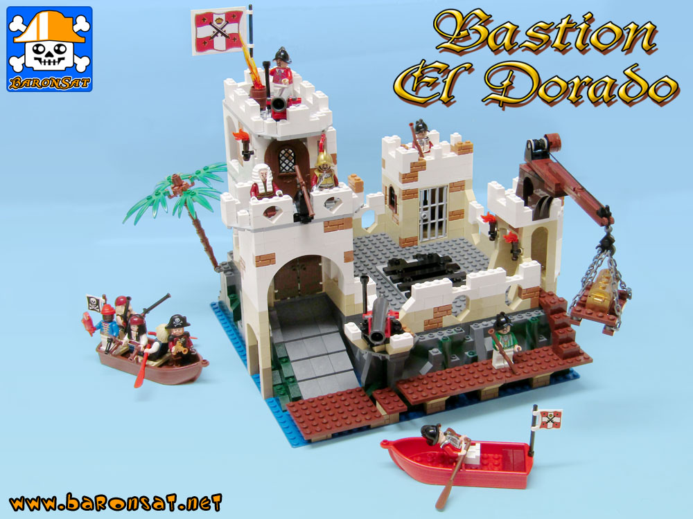 Real lego bricks El Dorado Bastion pirates custom moc model