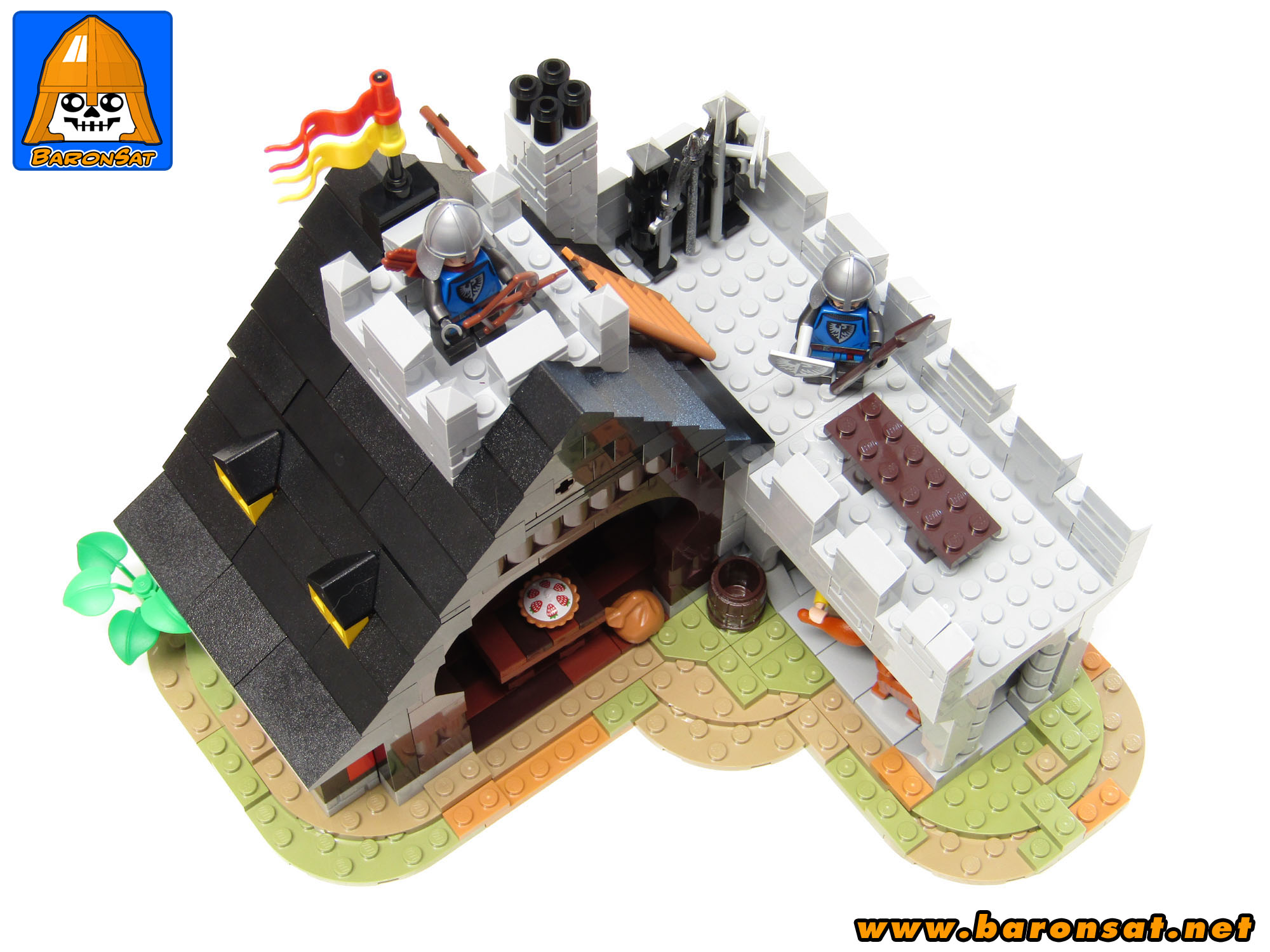 Lego moc 6067 Guarded Inn Redux TopView