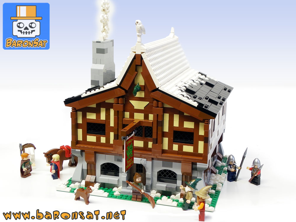 Lego Castle moc Ghost Dragon Inn Custom Model