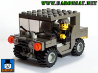 Lego moc Mini Hummer Gray