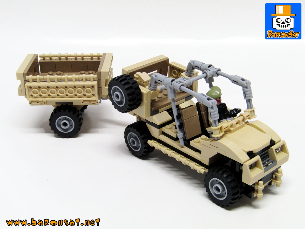Lego moc Polaris tactical off-road vehicle with Trailer