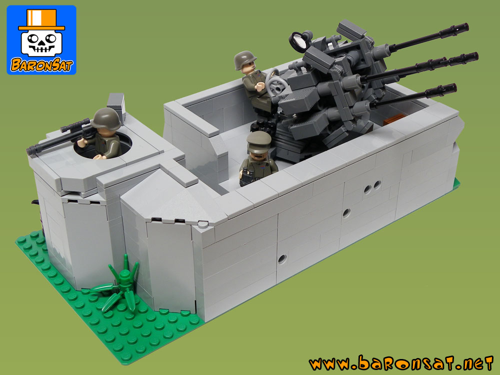 Lego moc WW2 German Flak Bunker model