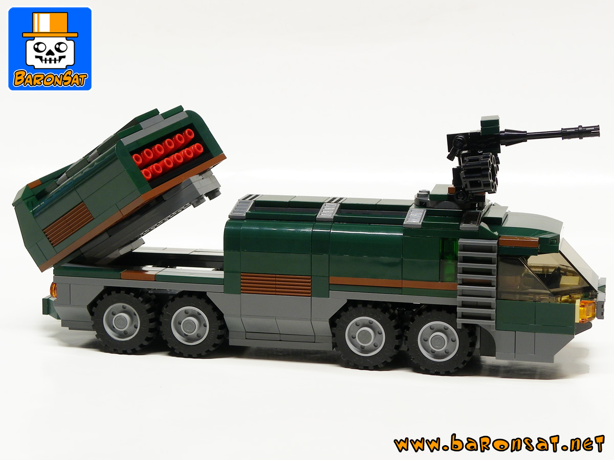 Lego Adventure 2000 ATV Transport custom model moc Side View