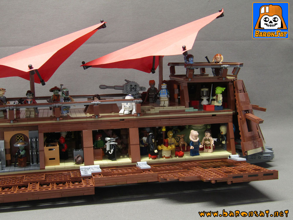 Lego moc Jabba Barge Open