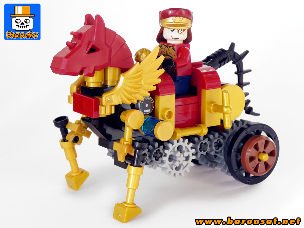 Lego moc steampunk Horse