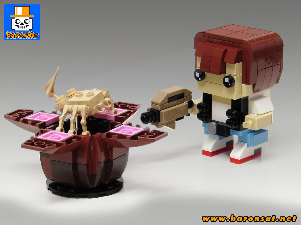 Lego-moc-Ripley-vs-Facehugger-Brickheadz