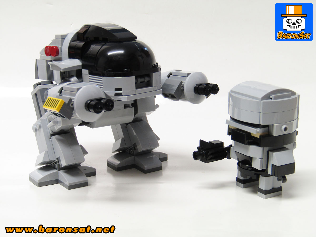 lego moc Robocop vs ED-209 Brickheadz