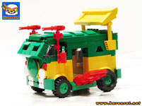 TMNT Party Wagon trap open Lego moc