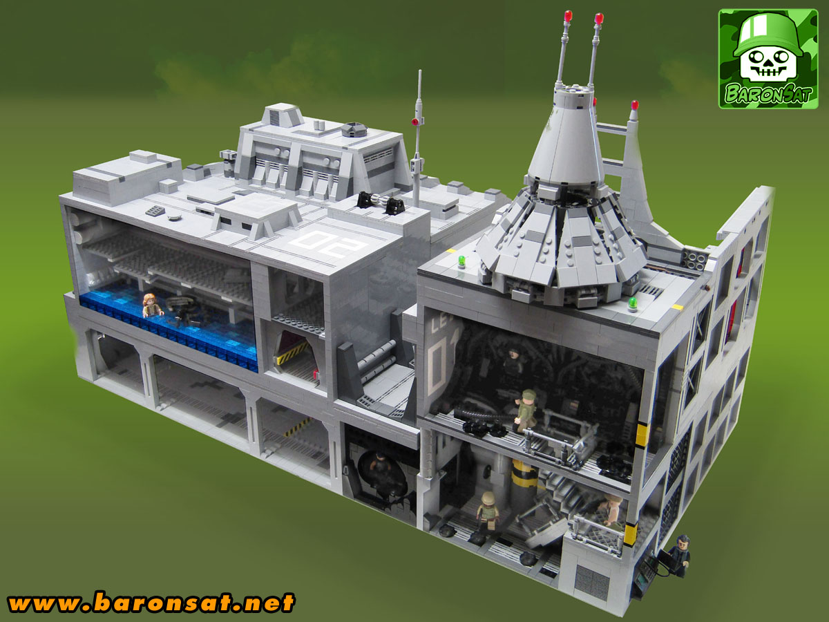 LV-426 Hadley's Hope Lego moc model.