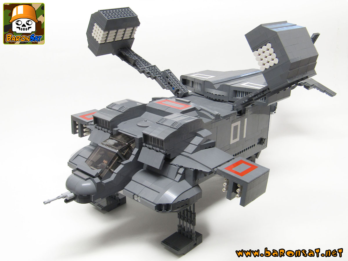 Lego moc Aliens Dropship Missiles deployed