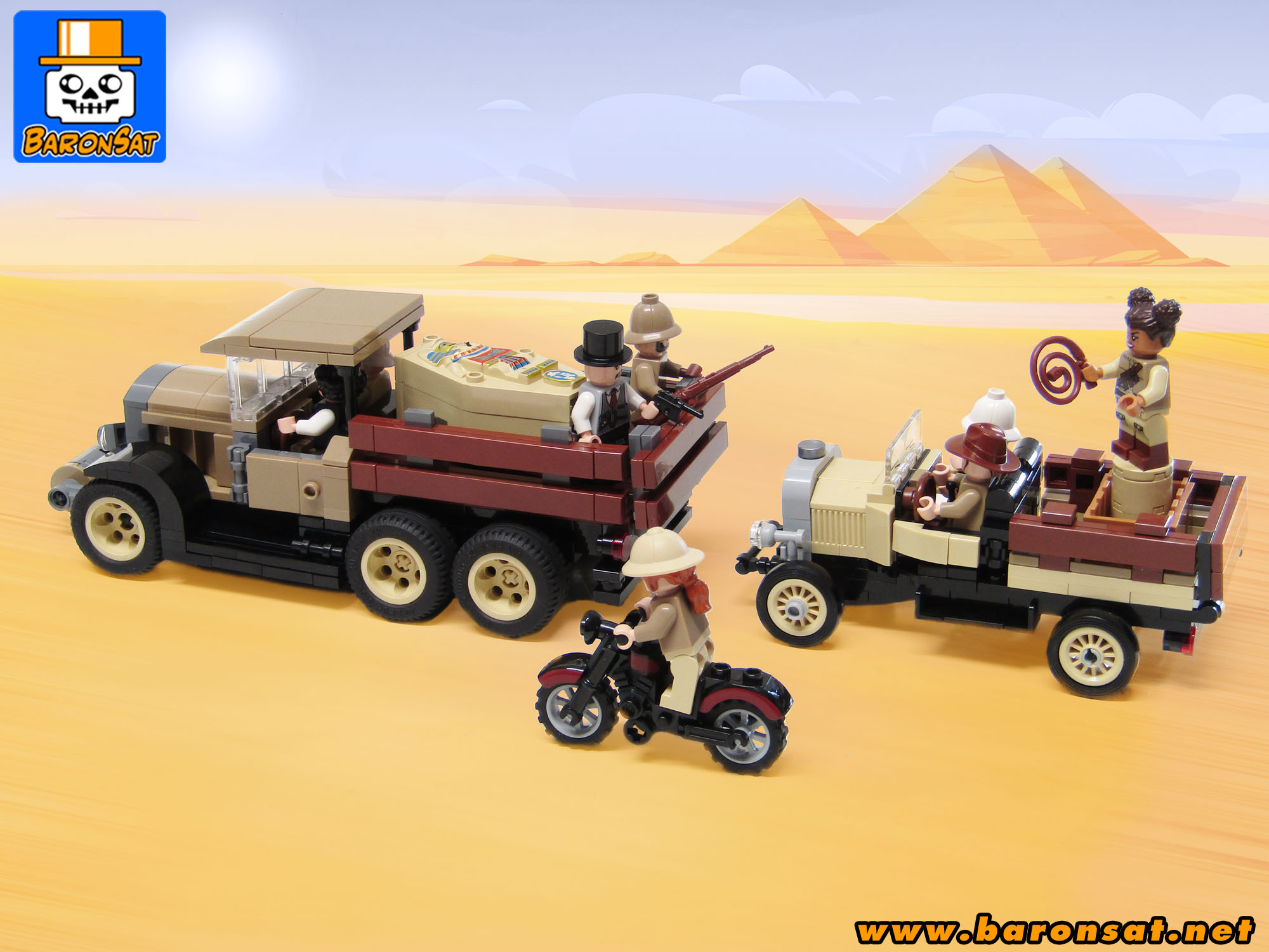 Lego moc Adventurers Redux Truck Chase in Desert
