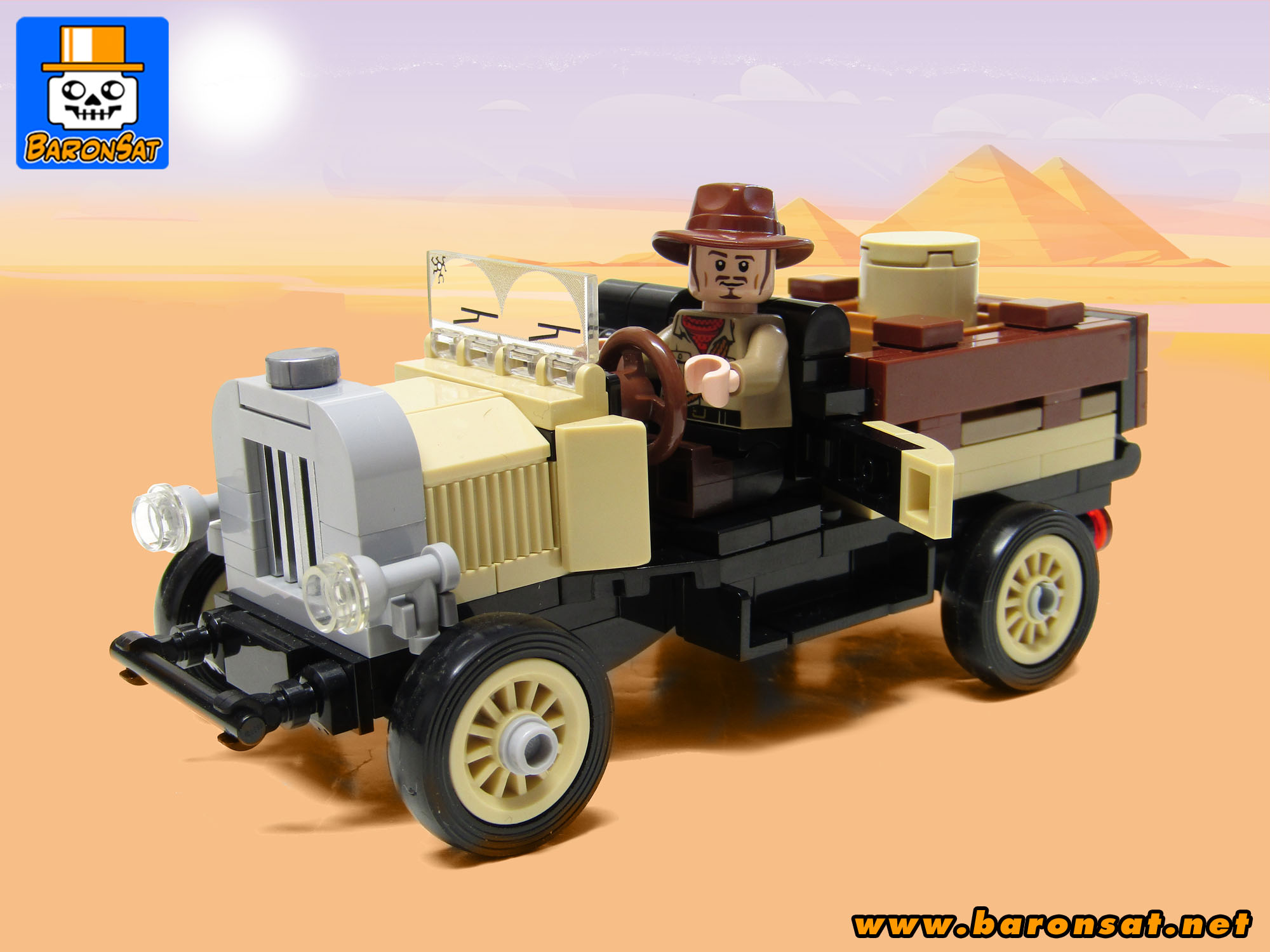 Lego moc Adventurers Redux Johnny Thunder Car