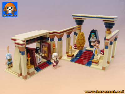Lego moc Mumy's Temple Interior Modern Model