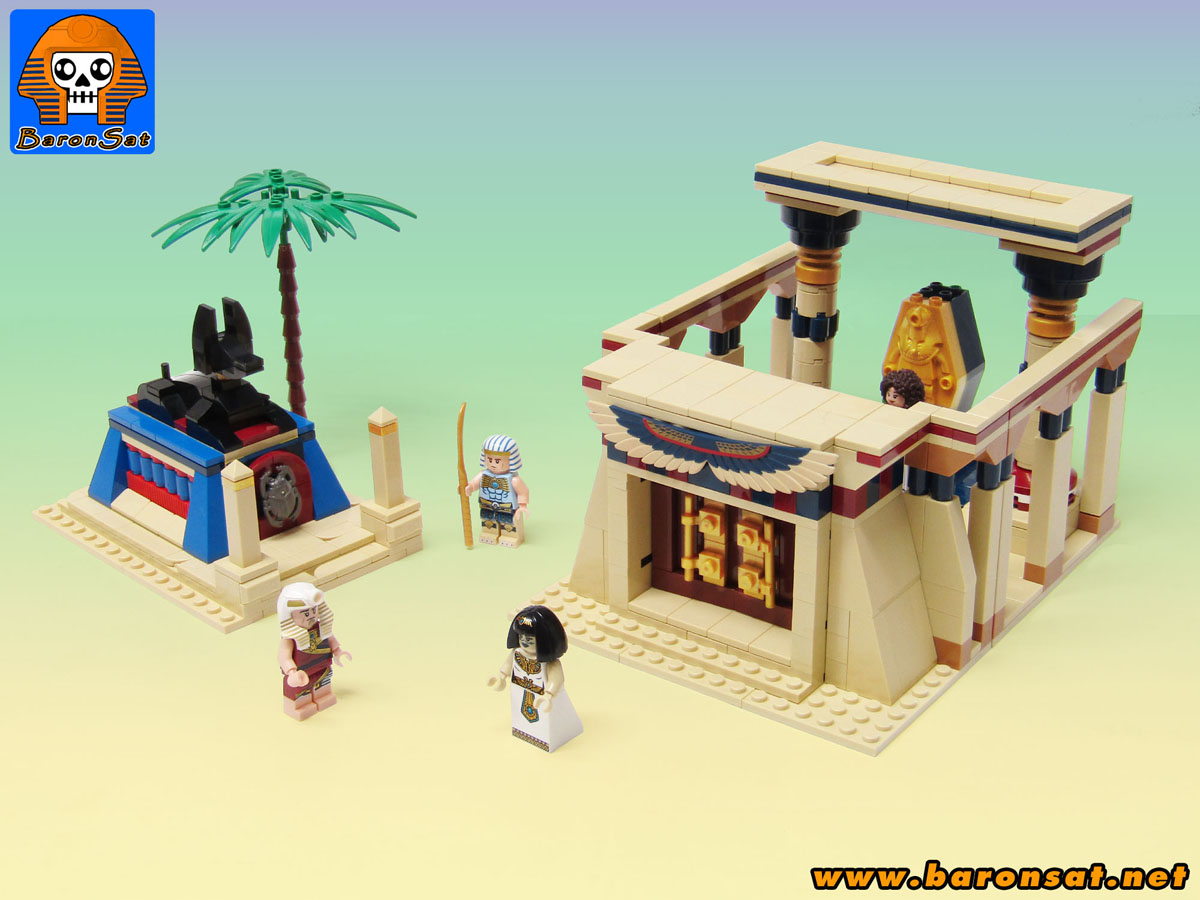 Lego moc Oasis Ambush & Mumy's Temple Redux custom models