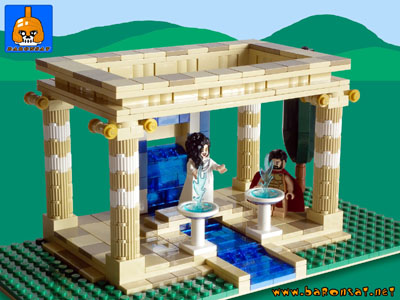 Lego moc Ancient Greek Water Temple custom model