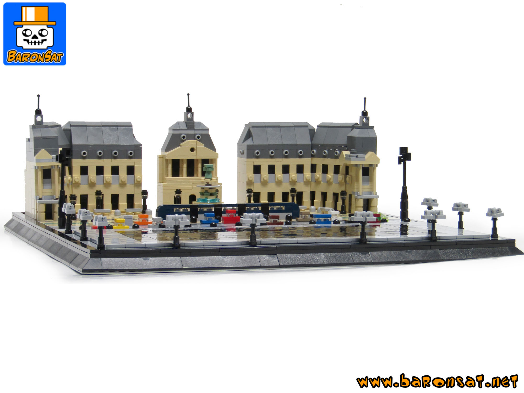 Lego moc Architecture Miroir Eau Bourse