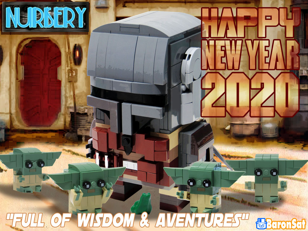 Lego Mandalorian happy new year 2020