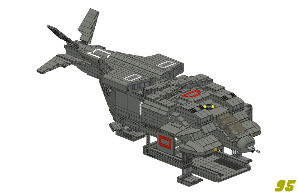 Lego moc Aliens Cheyenne Dropship Sample