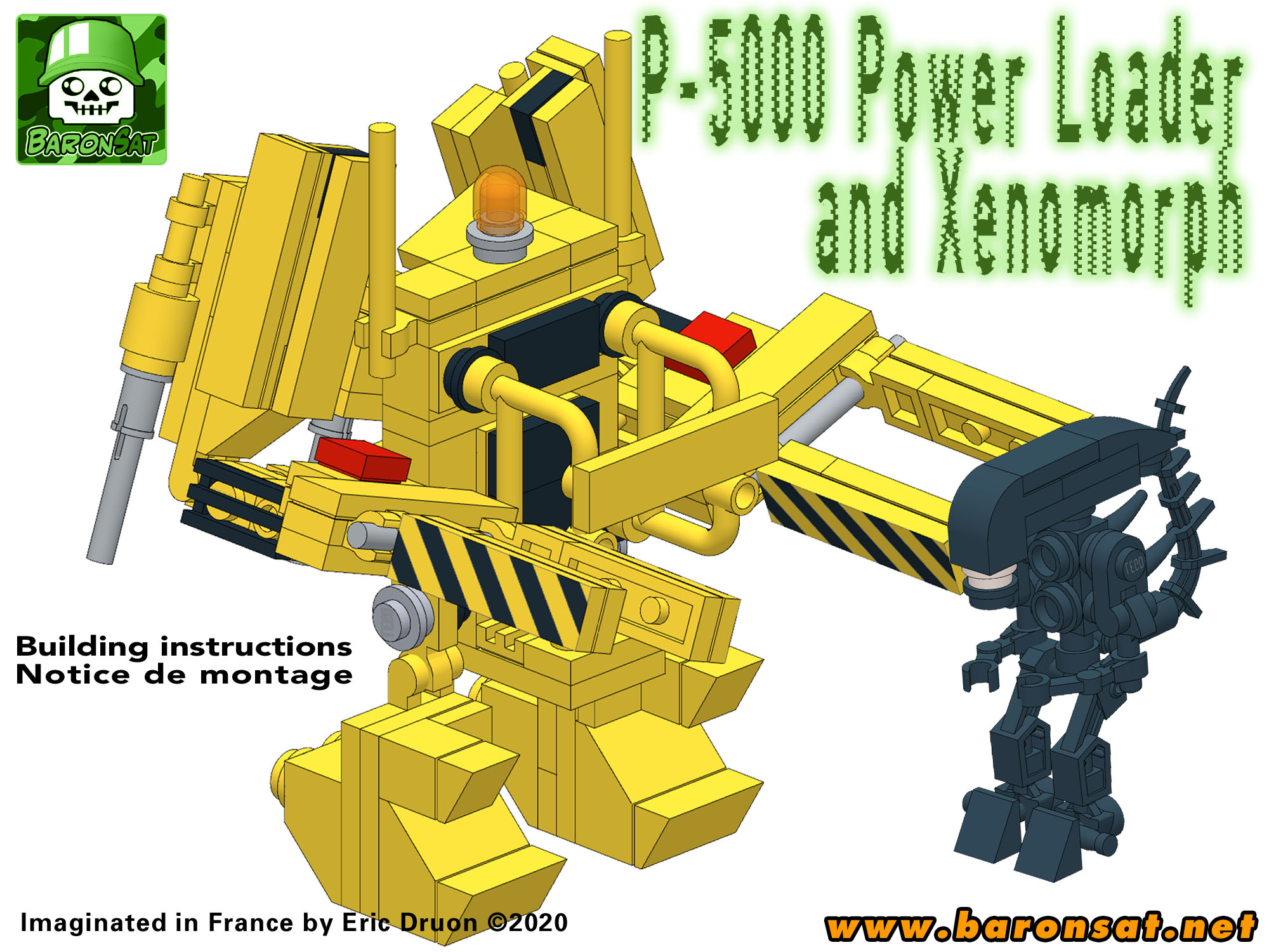 Power Loader vs Xenomorph Lego moc instructions