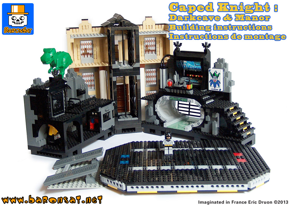 Lego moc Batcave & Manor Building Instructions