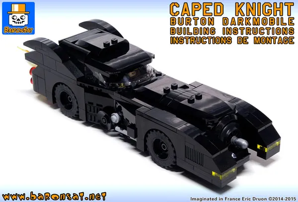 lego burton batmobile building instructions custom moc