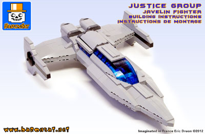 lego JLA javelin 7 building instructions custom moc