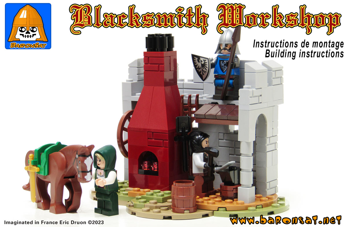 6040 Blacksmith Shop moc model instructions