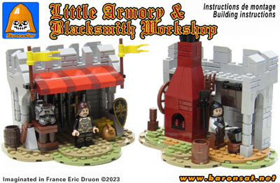 Lego Castle moc Forestmen Shelter Custom Model Building Instructions 6054