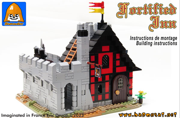 Fortified Inn Redux Lego moc model instructions modern & Classic versions