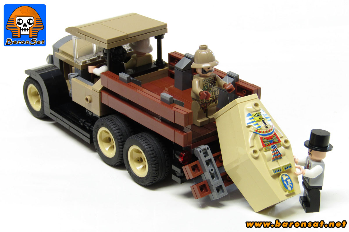 Lego moc Adventurers Desert Truck cover back