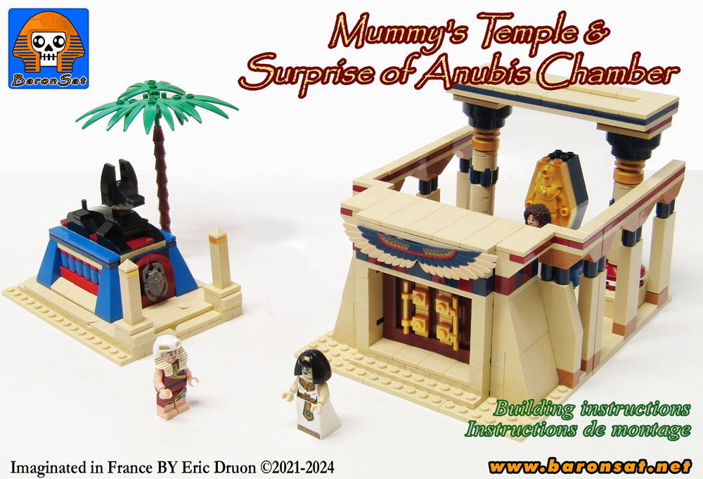 Lego moc Mummy's Temple & Surprise of Anubis Chamber building instructions