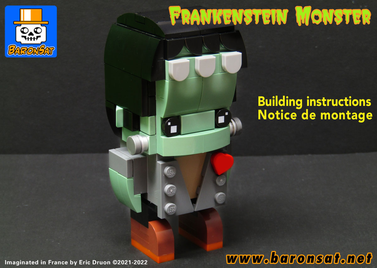 Frankenstein's monster Brickheadz lego moc instructions