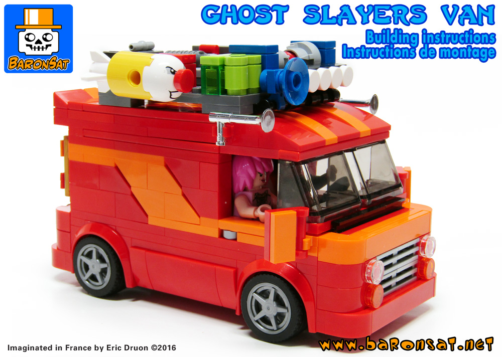 Lego Bricks Custom Model Ghostbusters Van