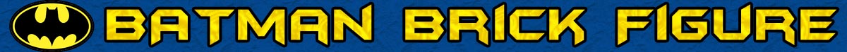Lego moc Batman Brick Figure Banner