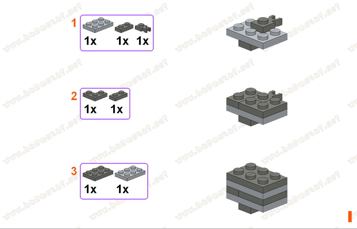 Lego moc Free Building Instructions Cute Cat Custom Model Page 3