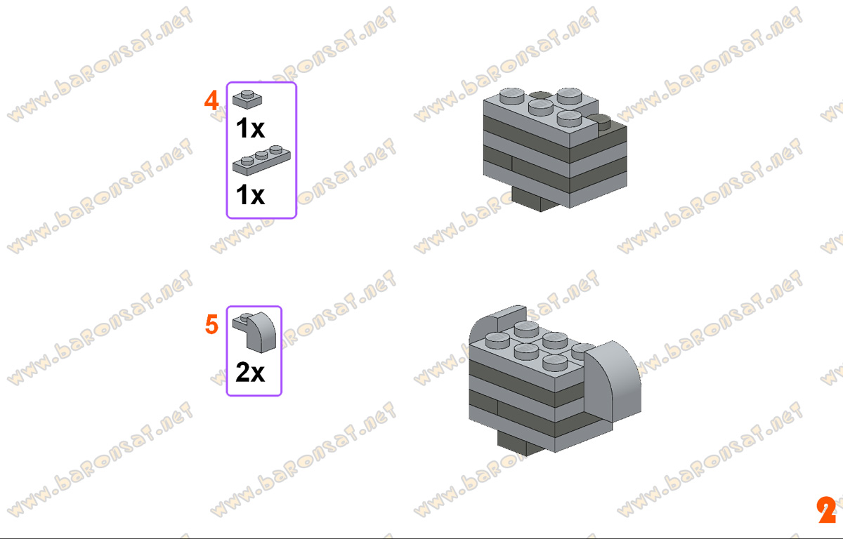Lego moc Free Building Instructions Cute Cat Custom Model Page 4
