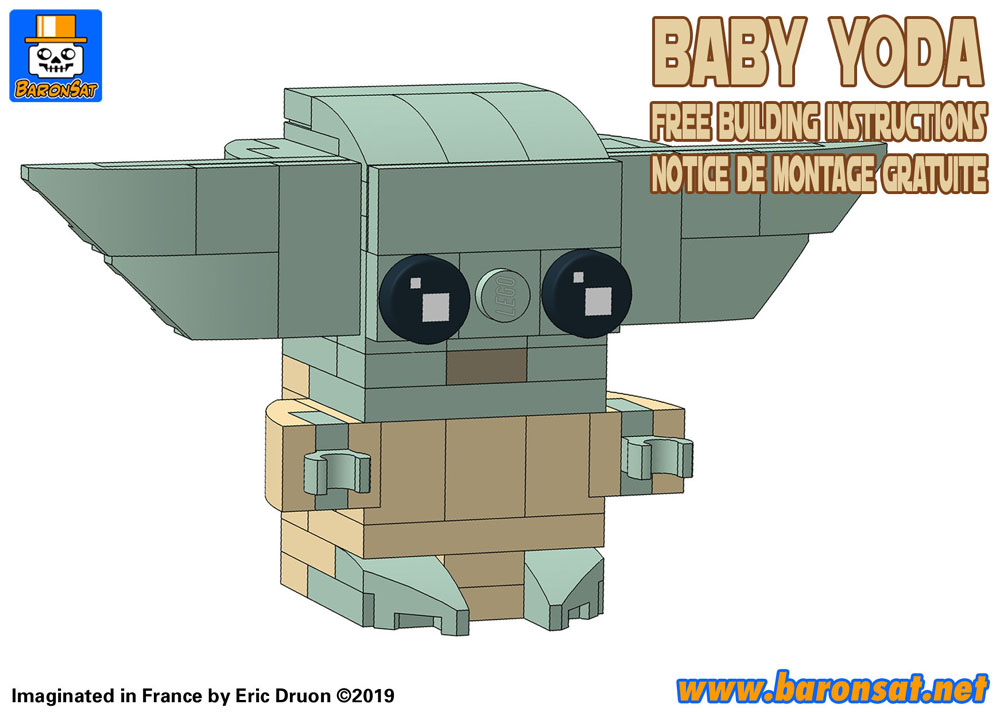 Lego moc Brickheadz Large Grogu Baby Yoda