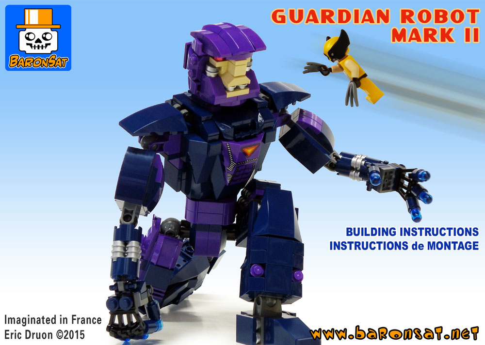 lego marvel sentinel mk2 building instructions custom moc
