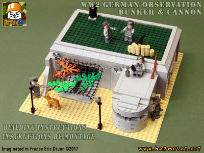 Lego moc ww2 cannon bunker instructions