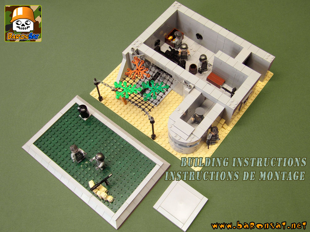 Lego moc ww2 bunker model