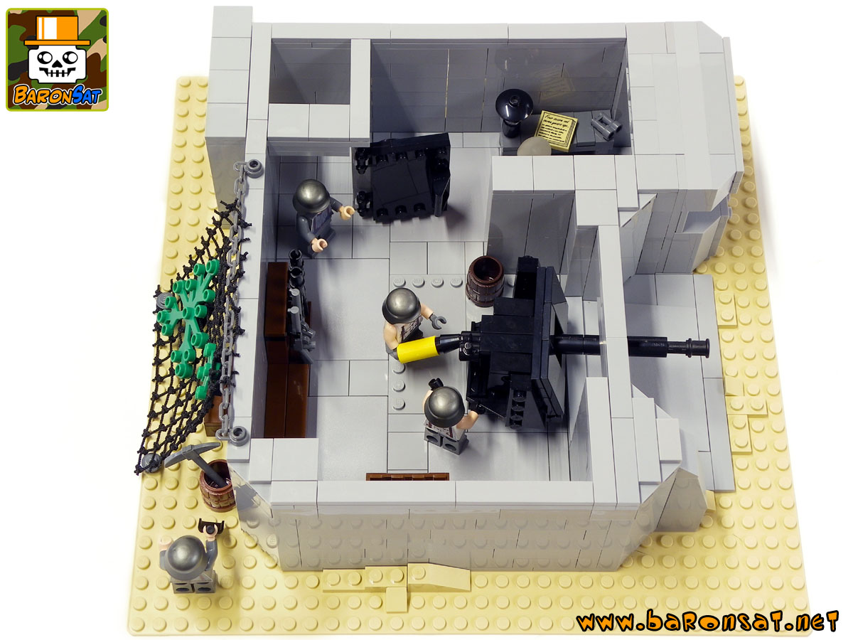 modele-custom-en-lego-a-vendre-bunker-allemand-ww2-custom-lego-model