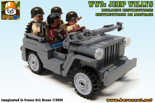 Jeep Willys Lego moc instructions d-day