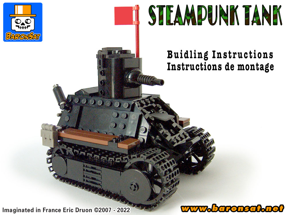 1900s steampunk tank lego moc instructions