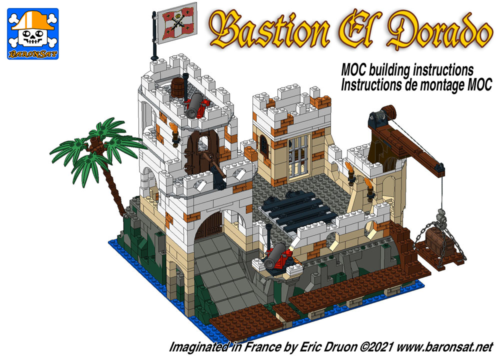 El Dorado Bastion pirates Lego custom moc building instructions