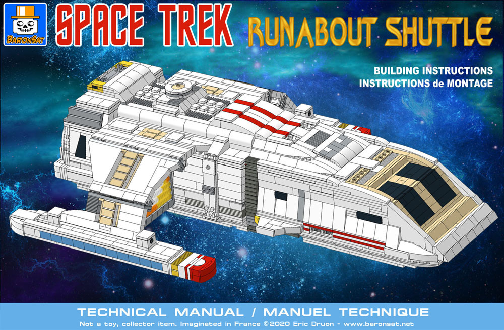 Lego DS9 Runabout Shuttle star trek custom model moc